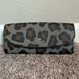 Coach Coated Canvas Slim Wallet